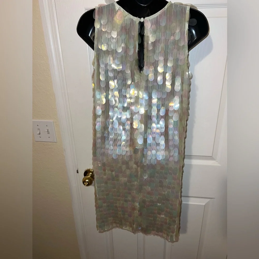 Iridescent disc sequined dress - Picture 7 of 7
